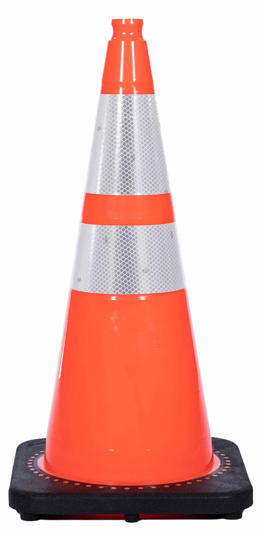 28_10lb_Cone_Orange_4_6_White_Collar